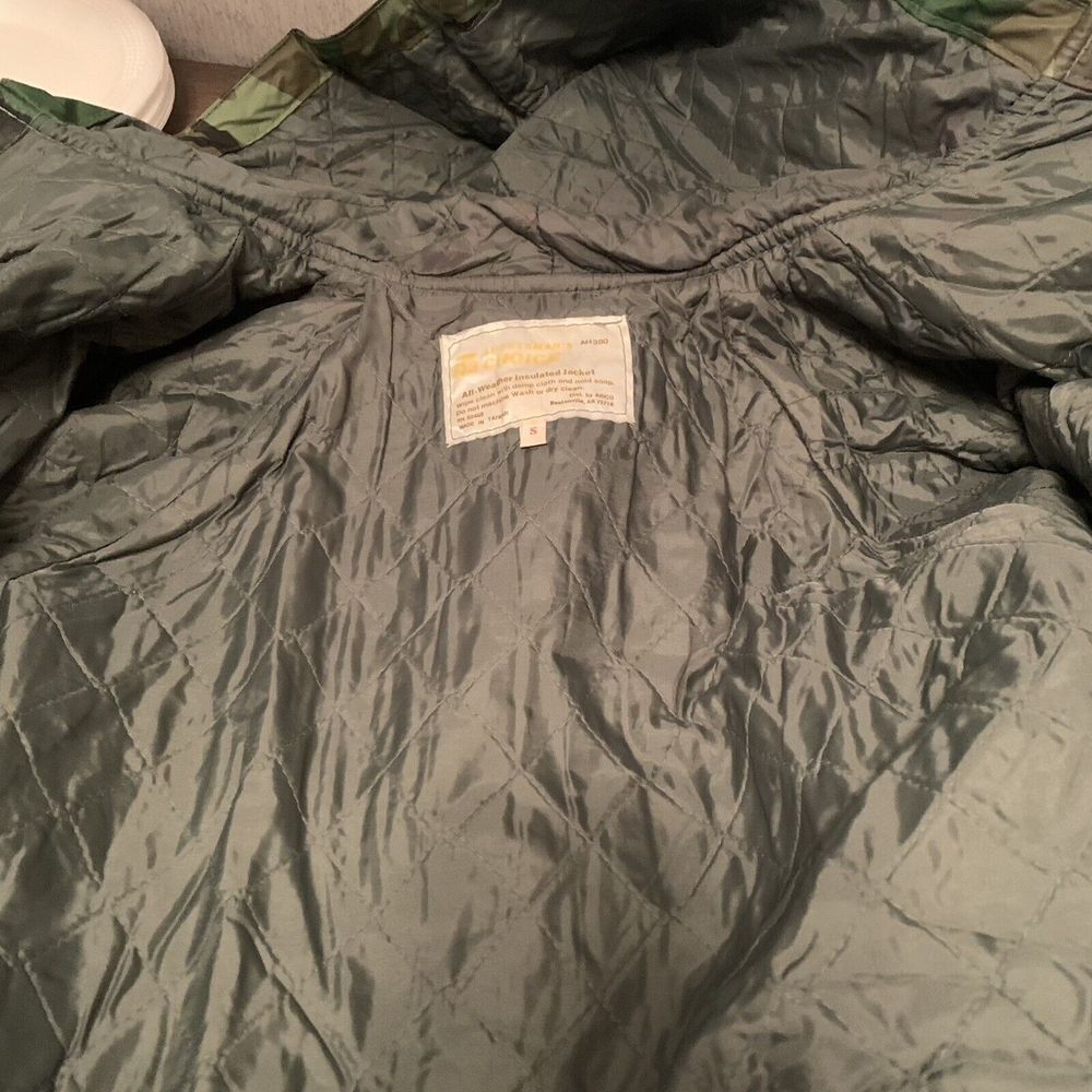 Sportsman's Choice Men Small All Weather Insulated Jacket Hood Snap Pockets Camo - Picture 6 of 11